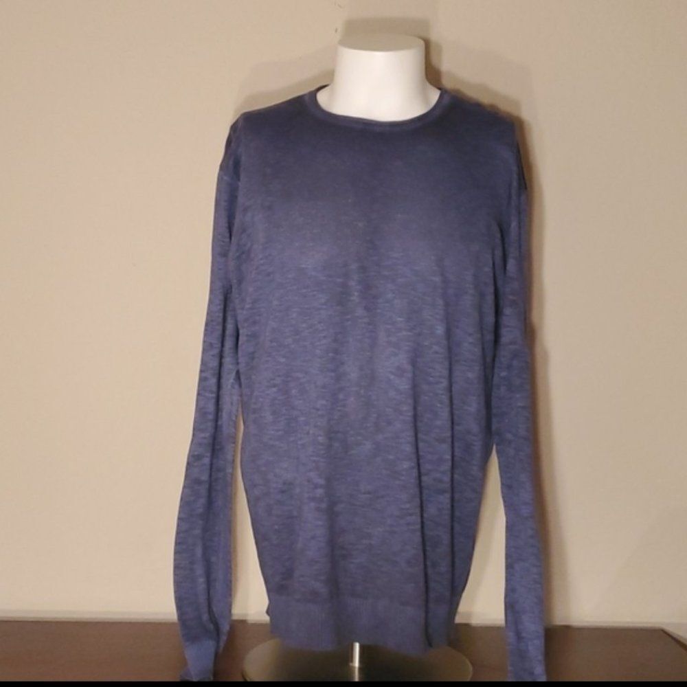 Island Republic Vintage XXL blue melange thin Longsleeve shirt